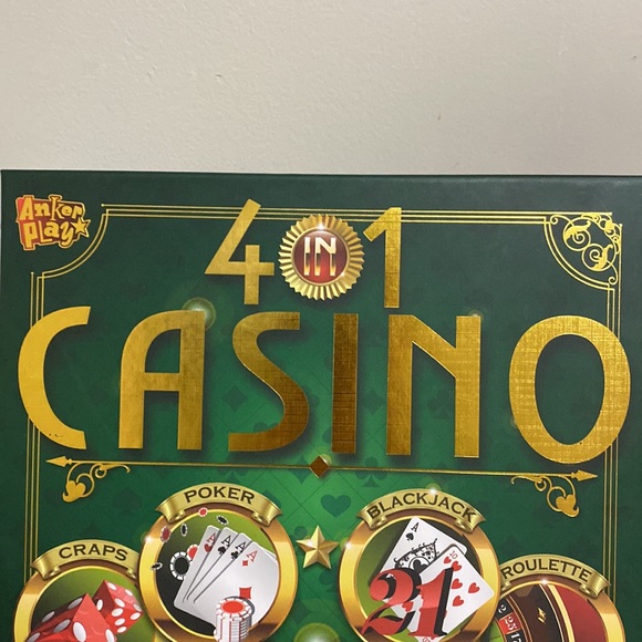 New! 4 in 1 Casino board Games ( craps,poker,blackjack,roulette ) - Picture 2 of 8